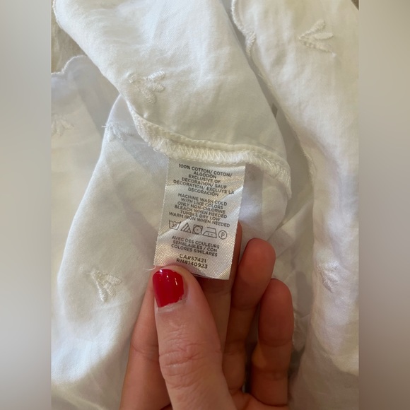 LOFT peplum top with bow on the back, size XS - Picture 4 of 5